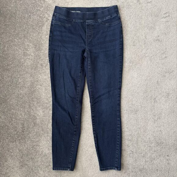 Talbots Flawless Jeggings Womens 6 Blue Pull-On Stretch Denim Skinny Pants - Picture 1 of 11